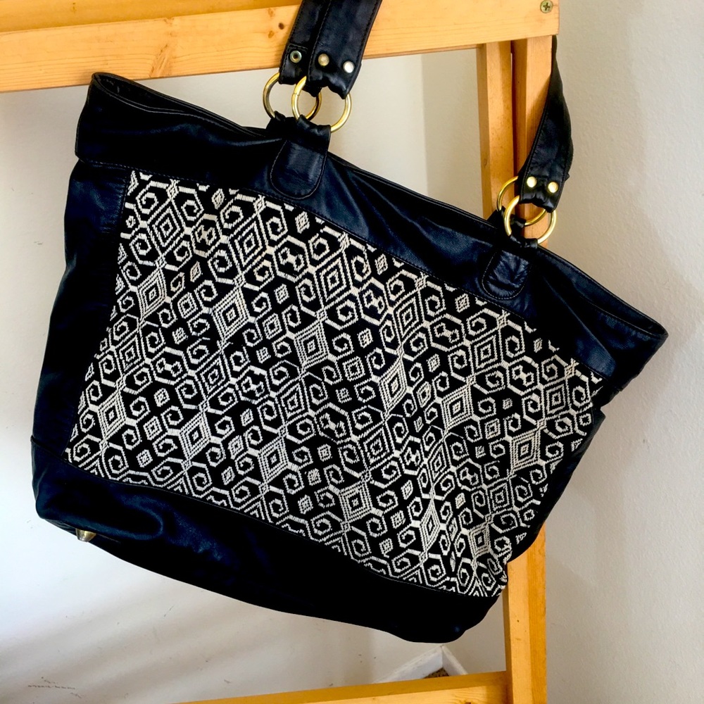 Genuine Leather Guatemala Huipil ChiChi Bag